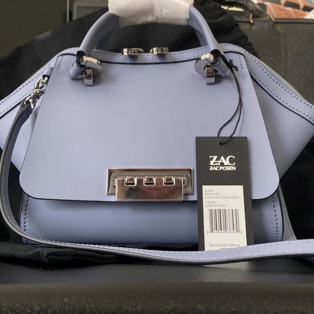 NWT Rare Color ZAC Zac Posen Eartha Mini Double Handle
